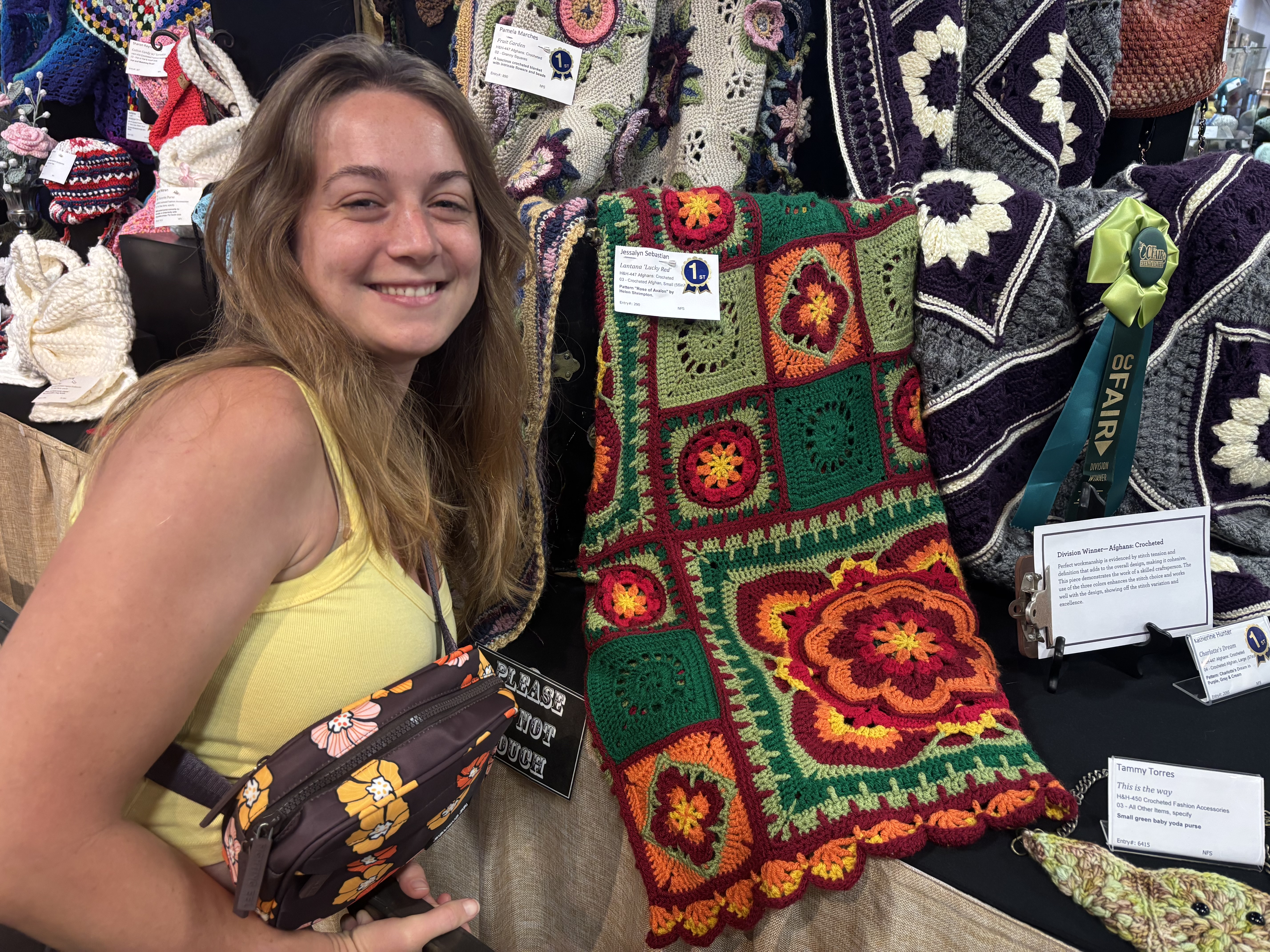 At the Orange County Fair with the blanket